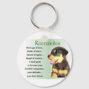 Rottweiler älskaregåvor nyckelring