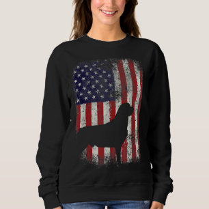 Rottweiler American Flagga Usa Patriotic Hund T Shirt