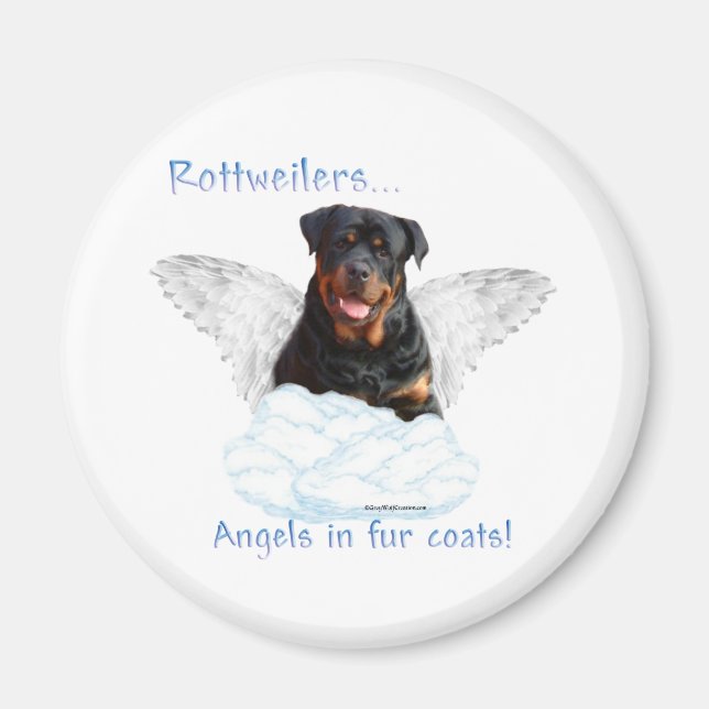 Rottweiler Angel - Magnet (Framsidan)
