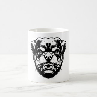 Rottweiler Angry Face Kaffemugg