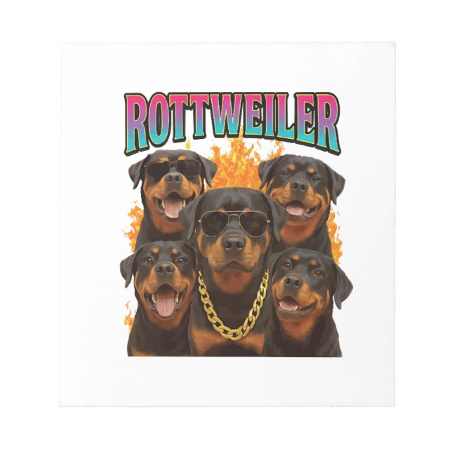 Rottweiler  anteckningsblock (Framsida)