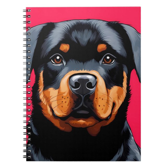 Rottweiler Anteckningsbok (Framsidan)
