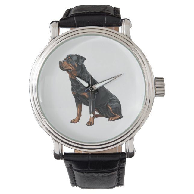 Rottweiler Armbandsur (Framsida)