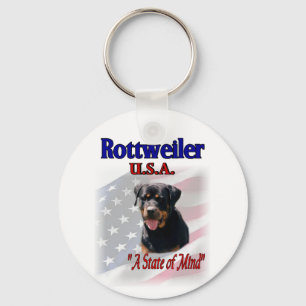 Rottweiler Art-presenter Nyckelring