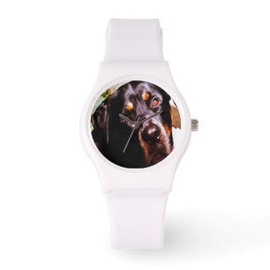 Rottweiler Artistic Pet Portait Armbandsur