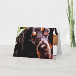 Rottweiler Artistic Pet Portait Kort