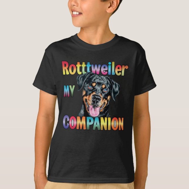 Rottweiler Assion T Shirt (Framsida)