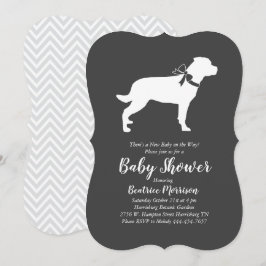 Rottweiler Baby Shower Gender Neutral Rottie Inbjudningar