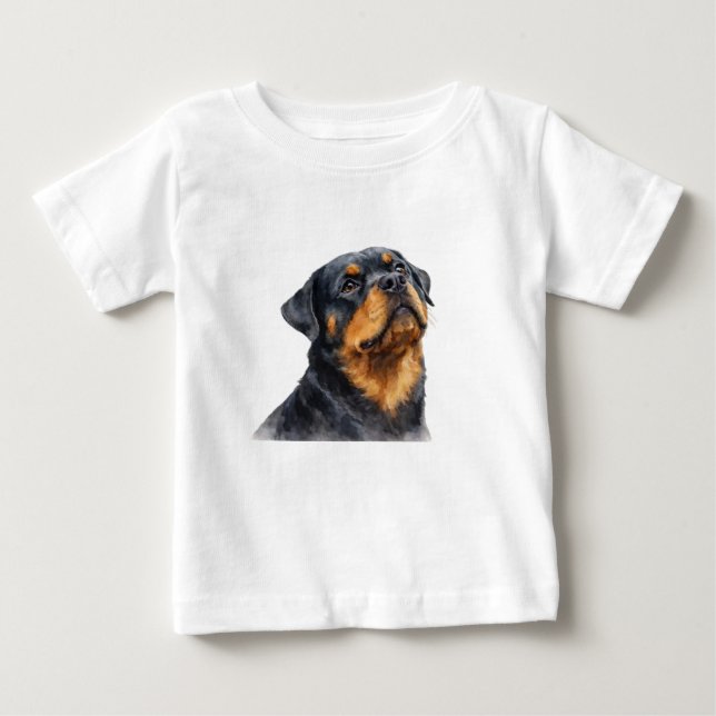 Rottweiler Baby T-Shirt Kläder (Framsida)