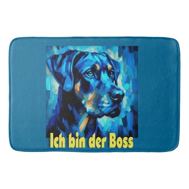 Rottweiler Badrumsmatta (Framsidan)