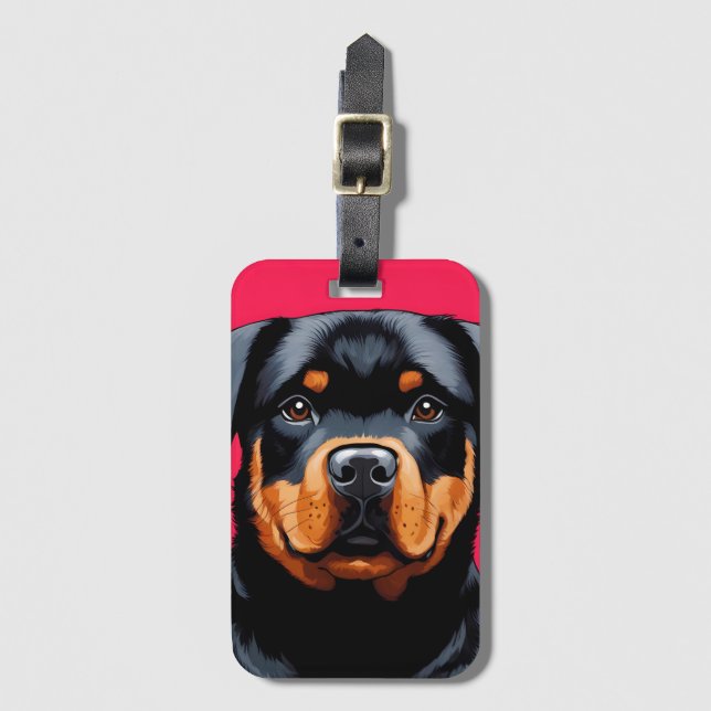 Rottweiler Bagagebricka (Framsida vertikal)