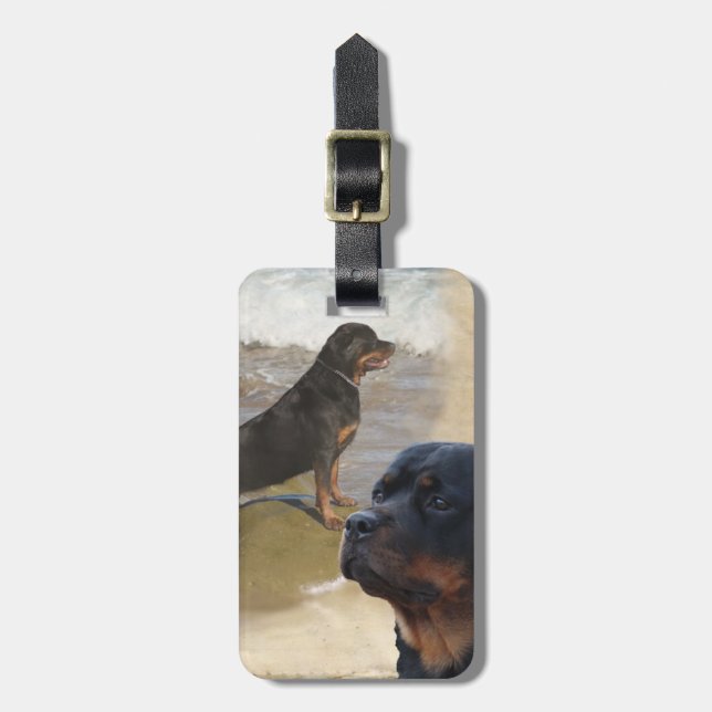 Rottweiler Bagagebricka (Vertikal Framsida)