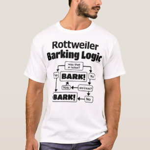Rottweiler Barking Logic T Shirt