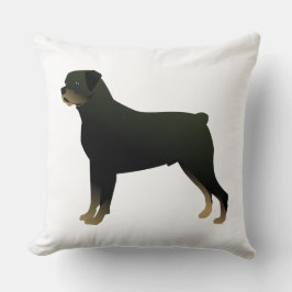 Rottweiler Basic Hund aveln Illustration Silhouett Kudde