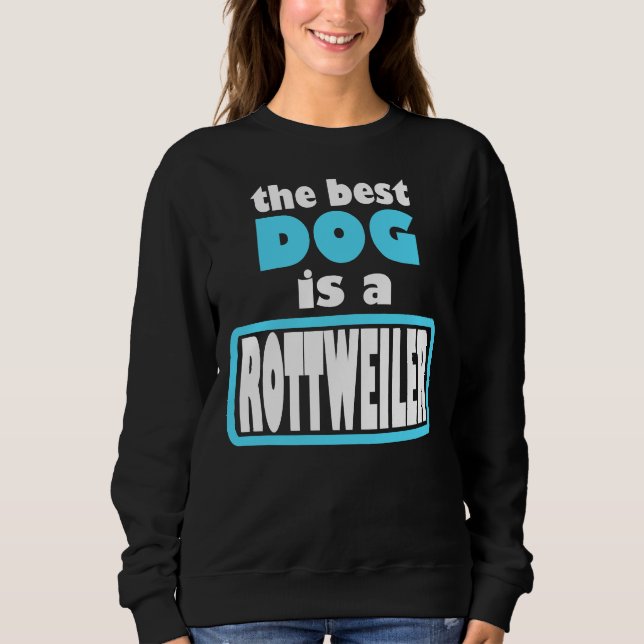Rottweiler Best Hund T Shirt (Framsida)