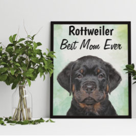 Rottweiler Best Mamma Poster