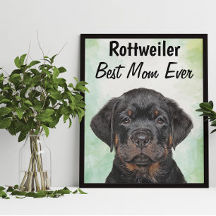 Rottweiler Best Mamma Poster