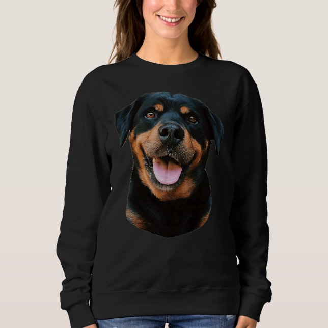 Rottweiler Bevackra Hund aveln T Shirt (Framsida)