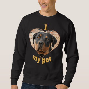 Rottweiler Bevackra Hund Prints I Kärlek Hundar Lång Ärmad Tröja