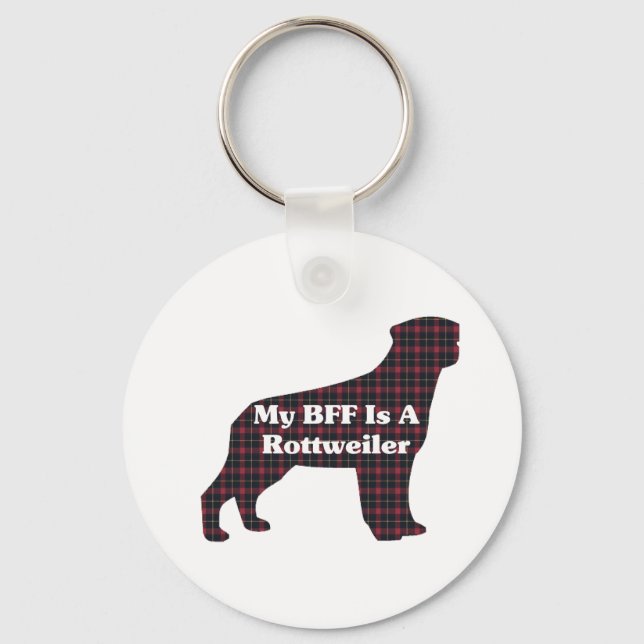 Rottweiler BFF-gåvor Nyckelring (Framsida)