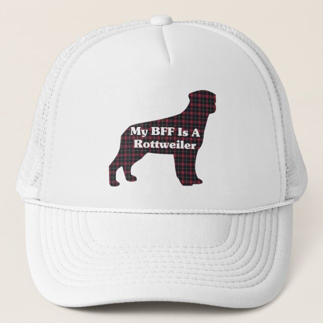 Rottweiler BFF Hat Truckerkeps (Framsida)