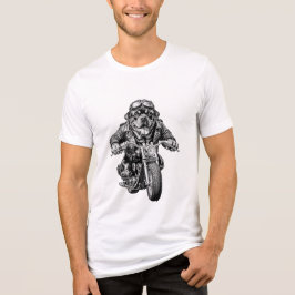 Rottweiler Biker Hund T Shirt