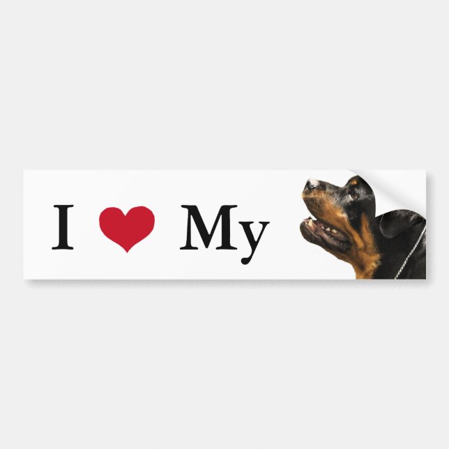 Rottweiler Bildekal (Framsidan)