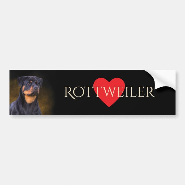Rottweiler bildekal (Framsidan)