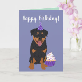 Rottweiler Birthday Kort