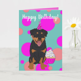 Rottweiler Birthday Kort