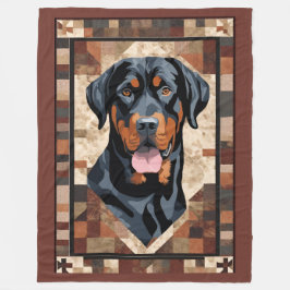 Rottweiler Blanket Fleecefilt