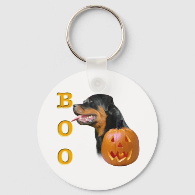 Rottweiler Boo Nyckelring (Framsida)