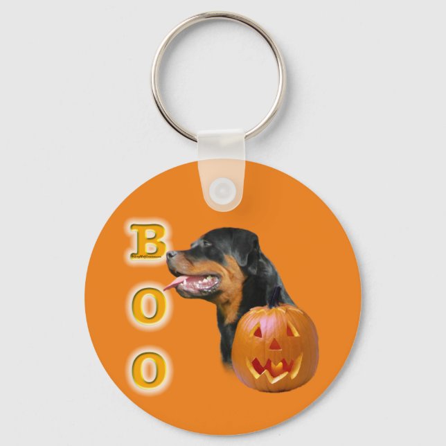 Rottweiler Boo Nyckelring (Framsida)