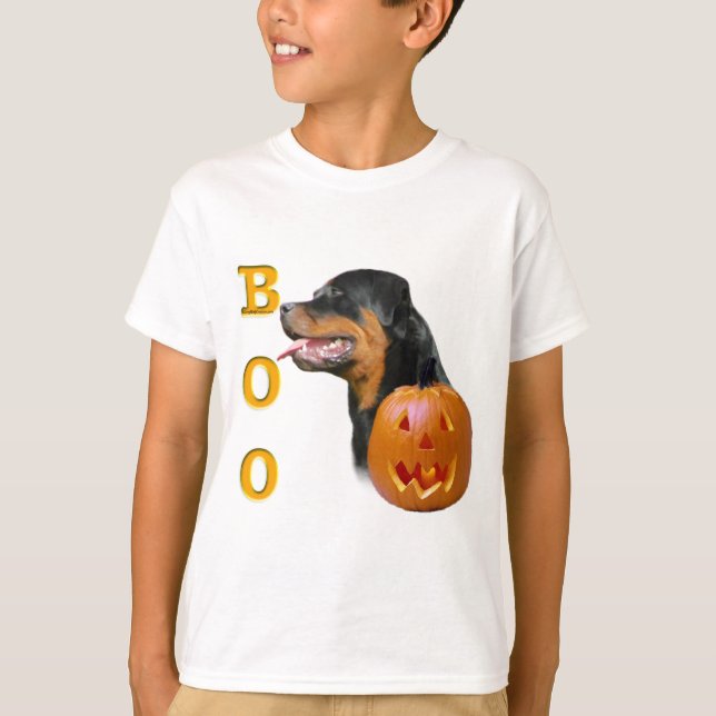 Rottweiler Boo T-shirt (Framsida)