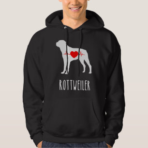 Rottweiler Breed Hund älskare Top Mamma visar Hoodie