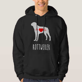 Rottweiler Breed Hund älskare Top Mamma visar Hoodie