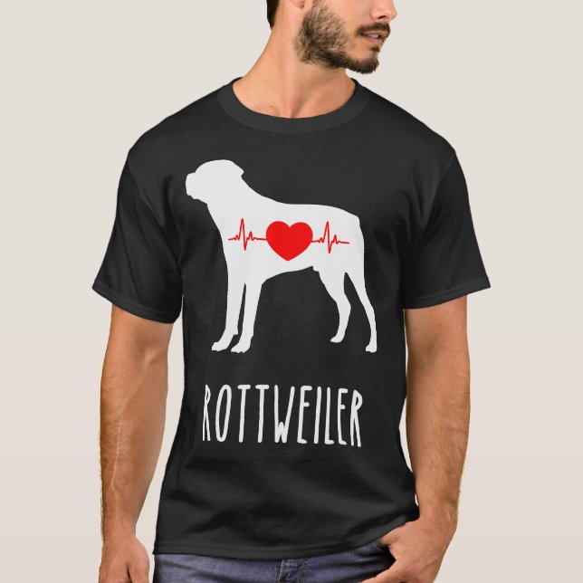 Rottweiler Breed Hund älskare Top Mamma visar T Shirt (Framsida)