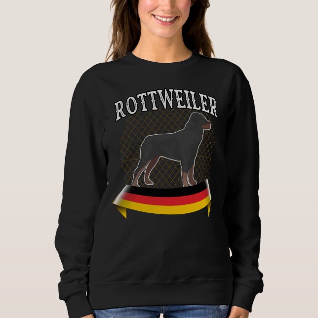 Rottweiler Breed Hund T Shirt (Framsida)