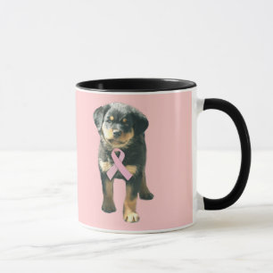 Rottweiler bröstcancermugg mugg