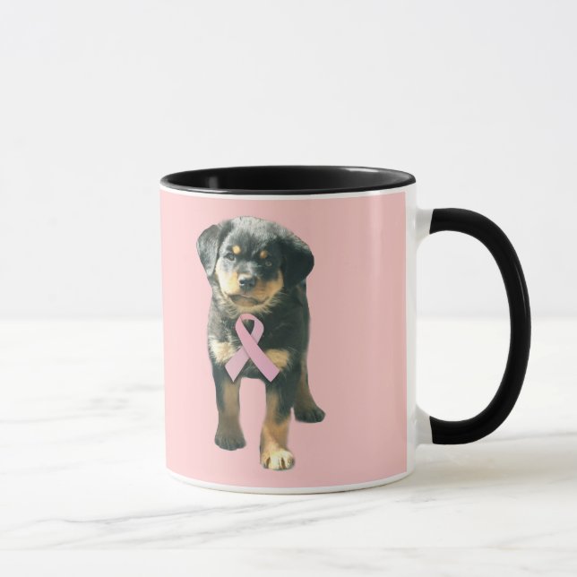 Rottweiler bröstcancermugg mugg (Höger)