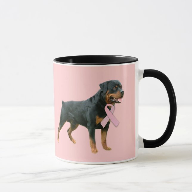 Rottweiler bröstcancermugg mugg (Höger)