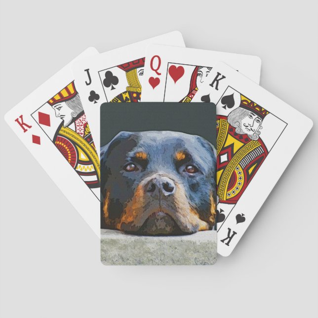Rottweiler Casinokort (Baksidan)