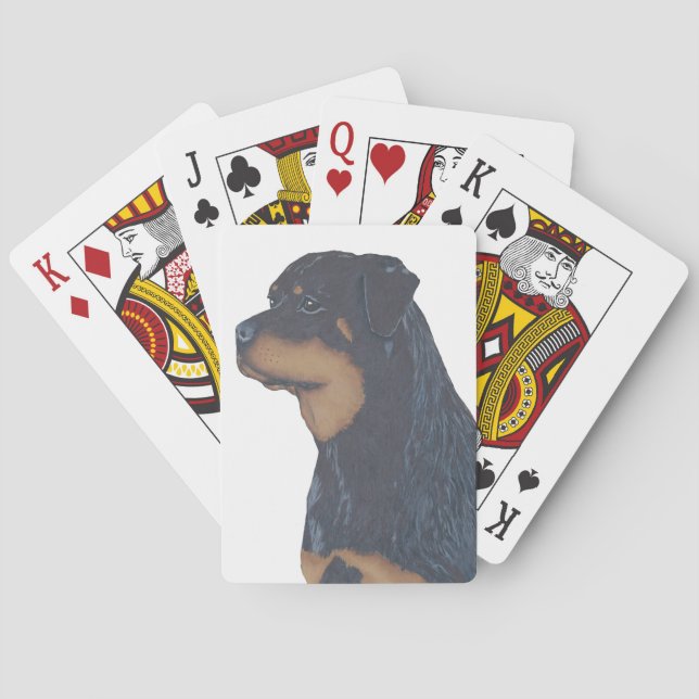 Rottweiler Casinokort (Baksidan)