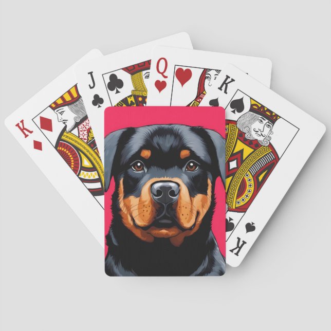 Rottweiler Casinokort (Baksidan)