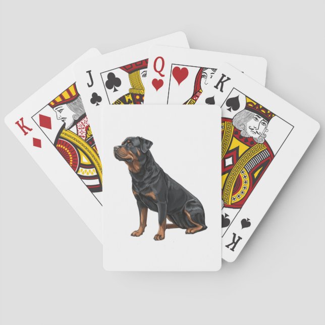 Rottweiler Casinokort (Baksidan)