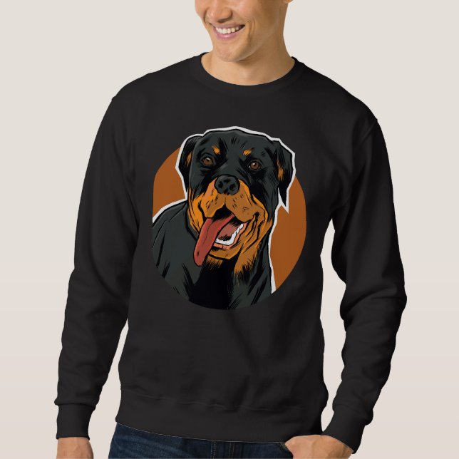 Rottweiler Classic 32 Lång Ärmad Tröja (Framsida)
