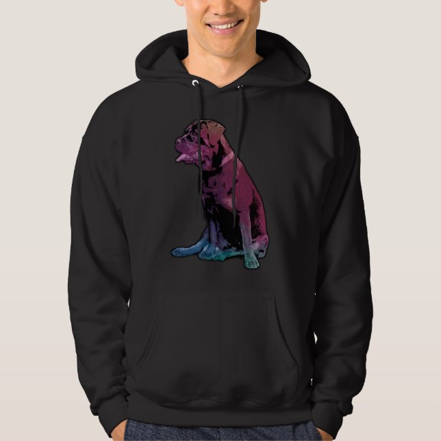 Rottweiler Colorful Hoodie (Framsida)