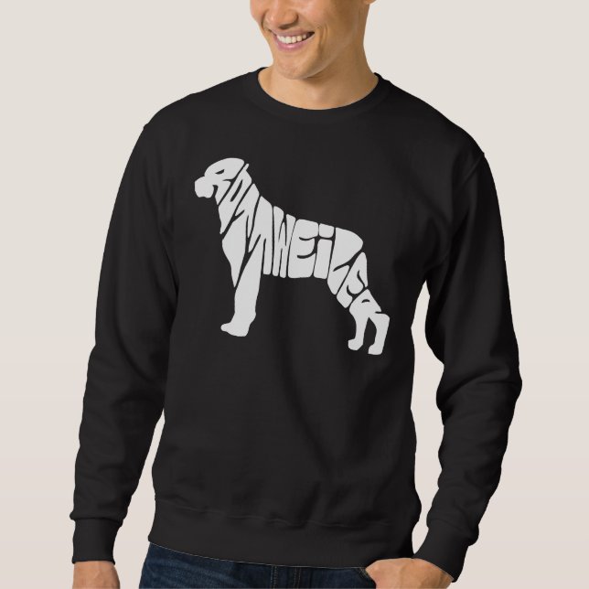 Rottweiler Coola Rottweiler Owner Lång Ärmad Tröja (Framsida)