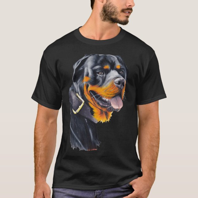 Rottweiler Cruza T Shirt (Framsida)