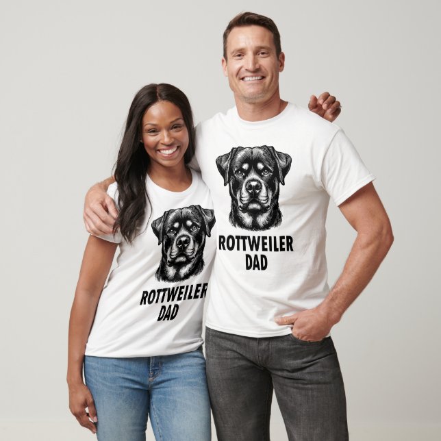 Rottweiler Dad  T Shirt (Unisex)